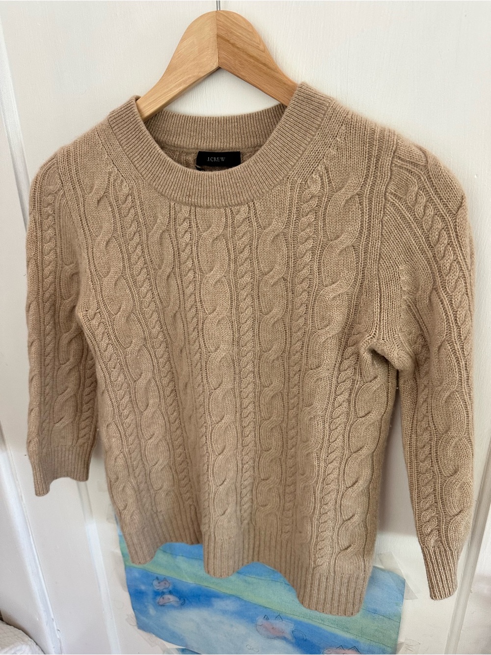 Jcrew cashmere cable sweater